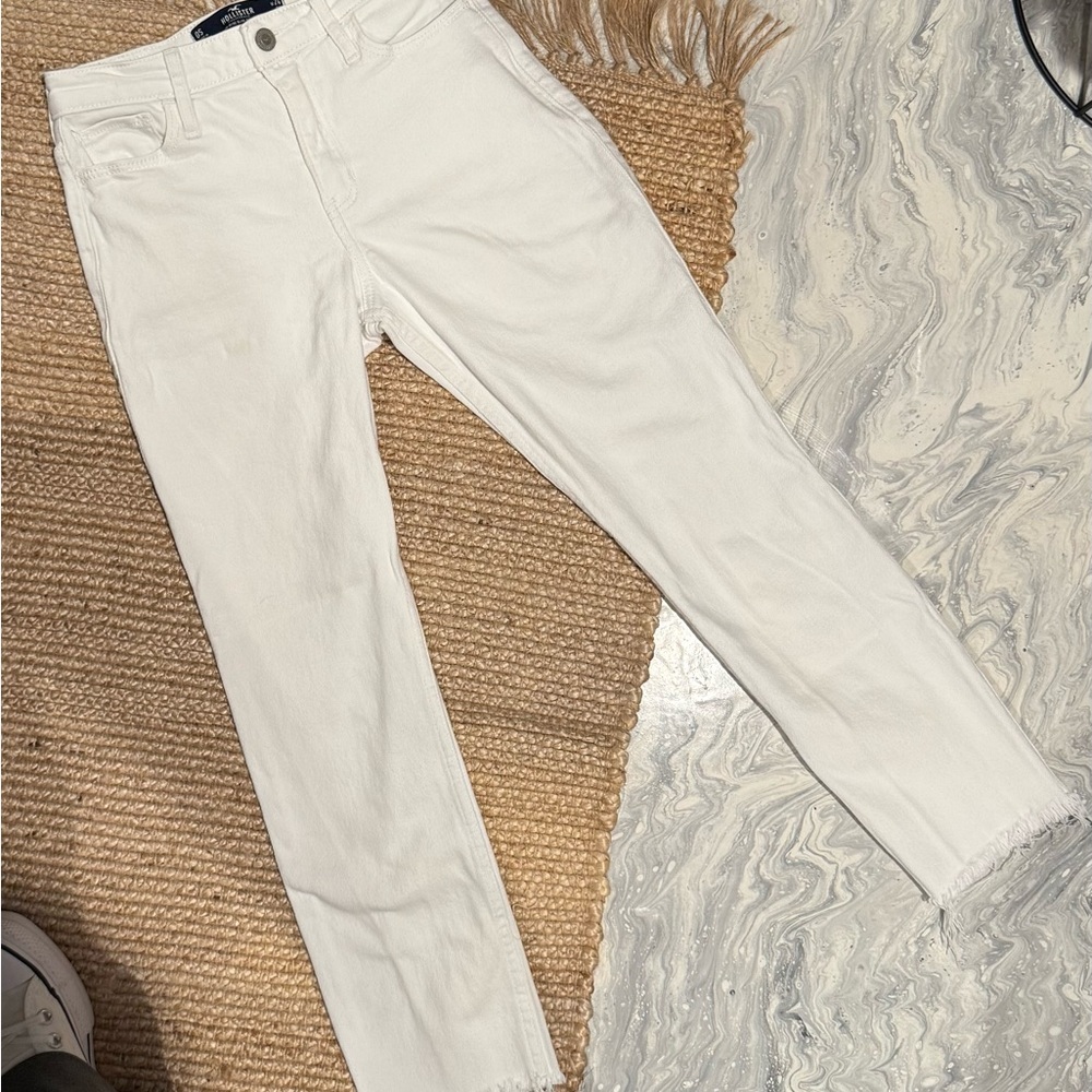 Hollister Slim Straight White Jeans